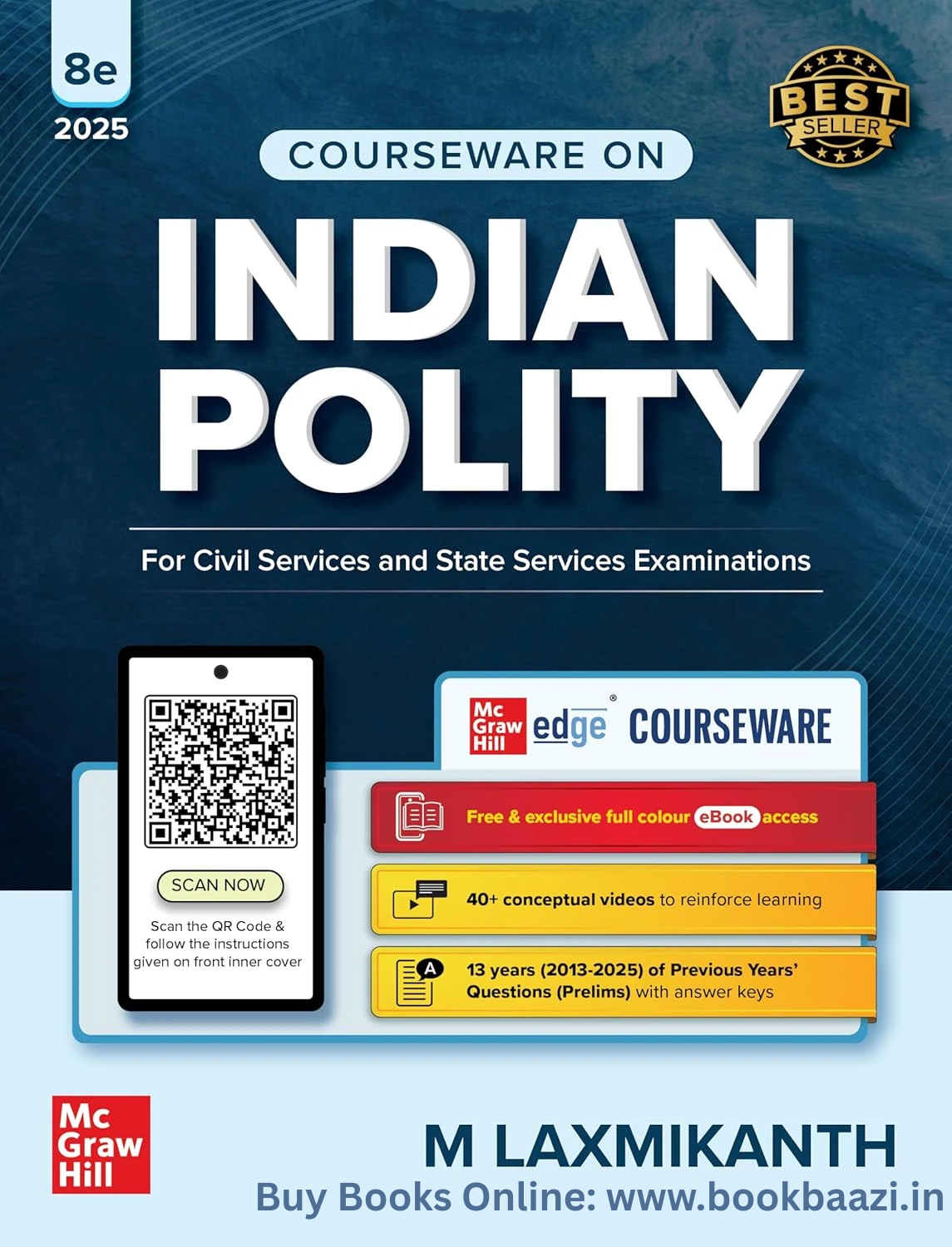 TMH India Polity 8th Edition by M. Laxminkath English Medium