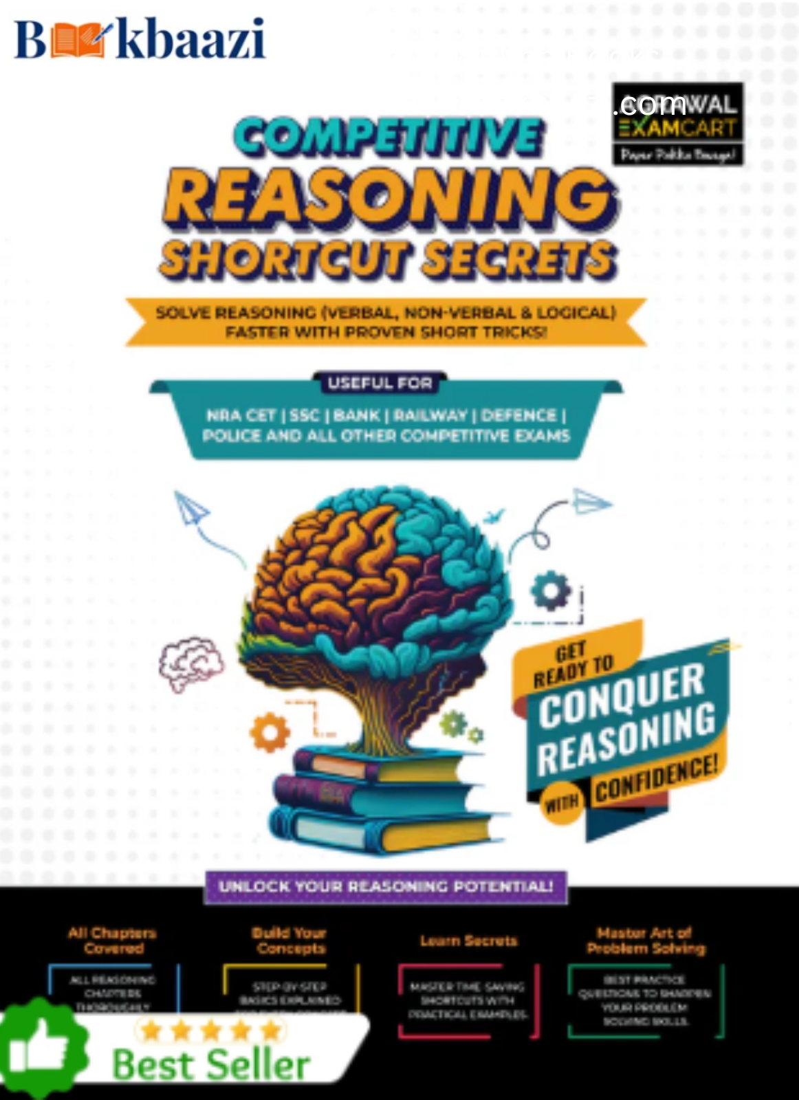 Agarwal Examcart Competitive Reasoning Shortcut Secrets Textbook For Various Exams in English by Examcart.
