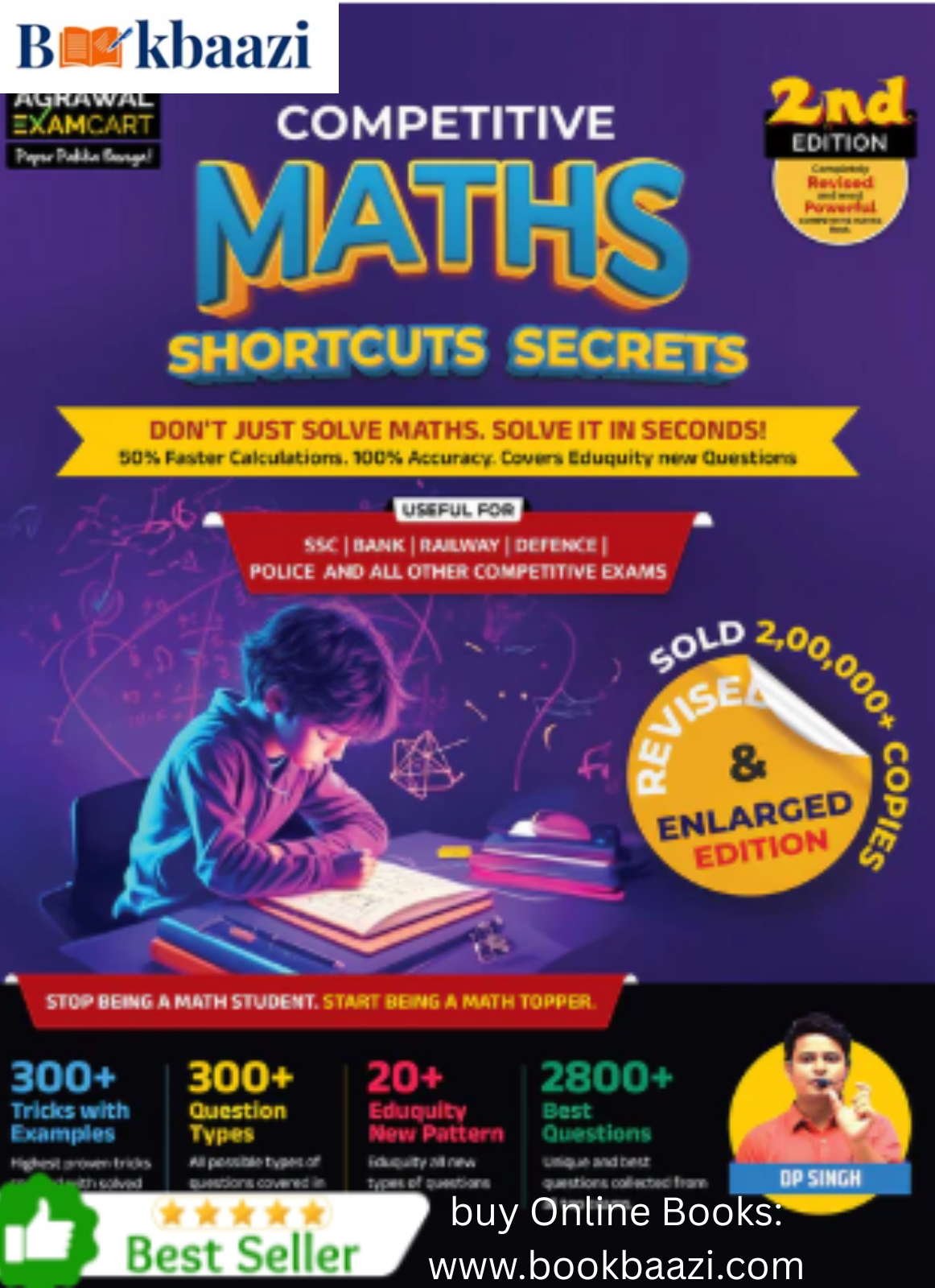 Agarwal Examcart Mathematics Book For Various Exams By DP Singh in English Medium.