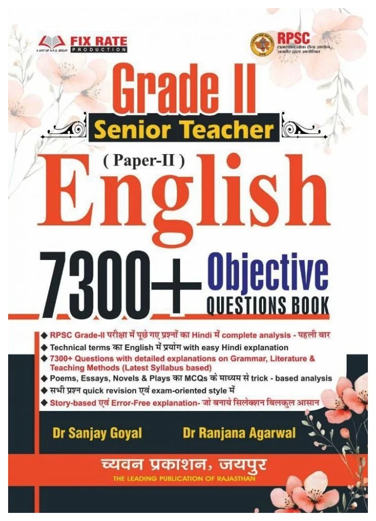 RPSC Grade II Senior Teacher English Paper II – 7300+ Objective Questions