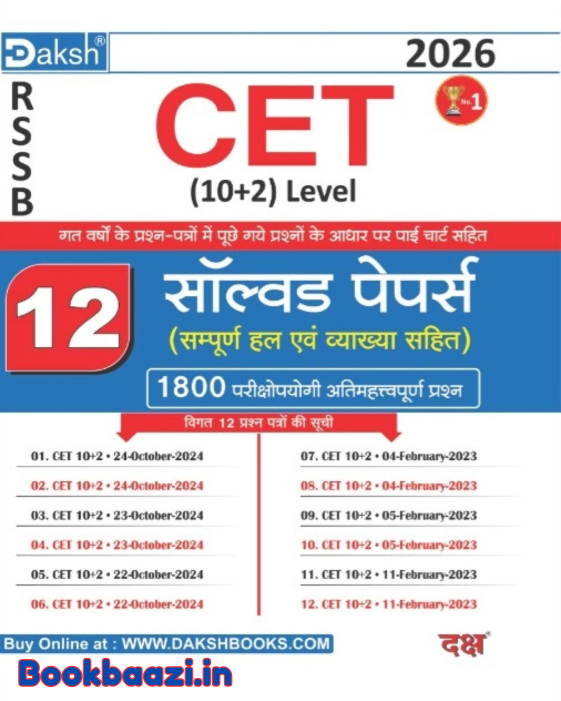 Daksh CET 10+2 Level 12 Solved Paper 2026 Edition