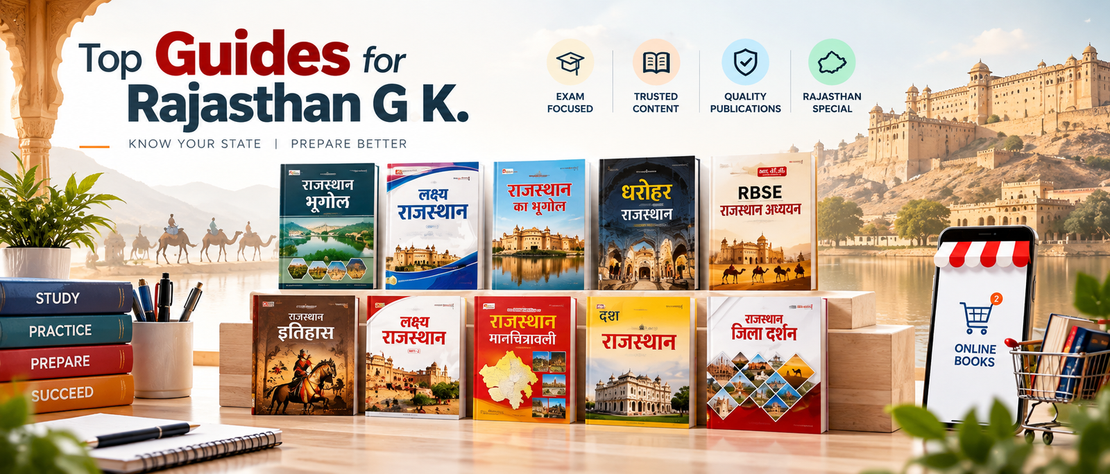 Best Books for Rajasthan CET 2026 – 10+2 & Graduation Level Preparation
